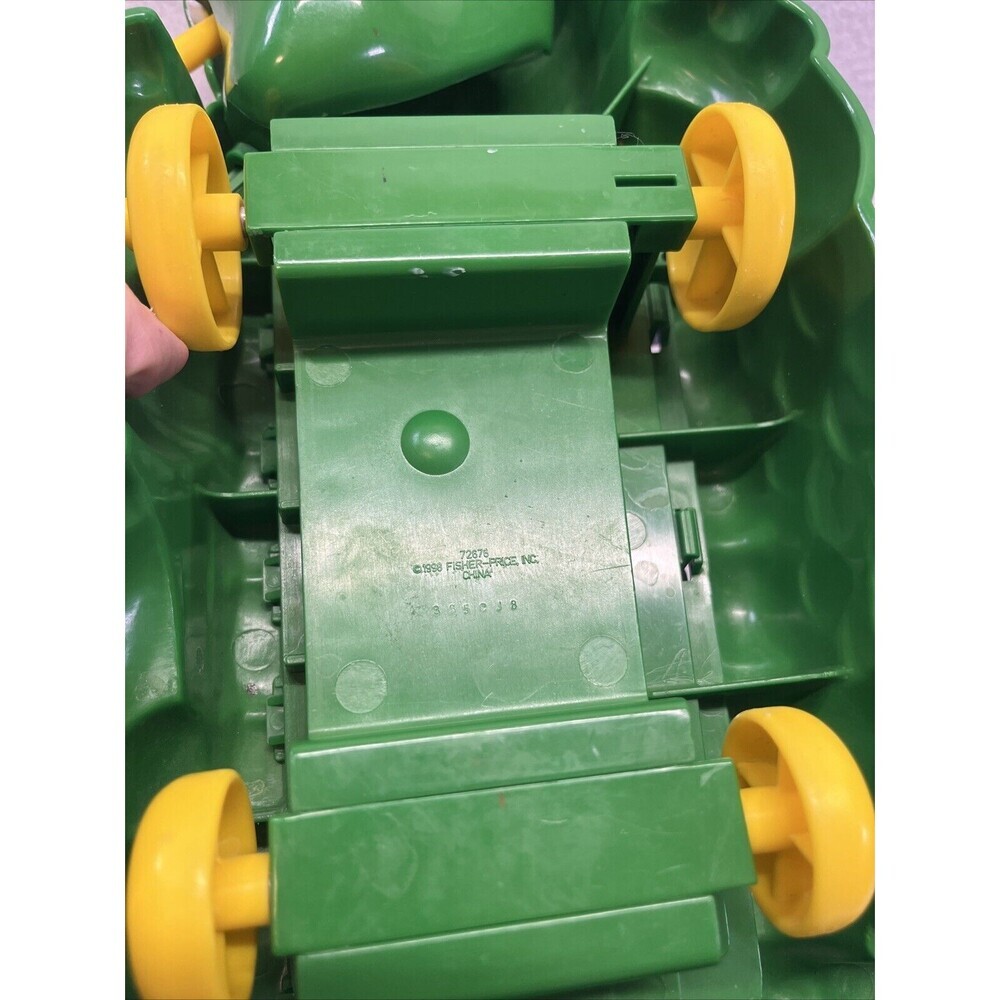 Fisher Price 1998 Green CROCODILE XYLOPHONE On Wheels with Pull Along Mallet ** - Picture 3 of 3